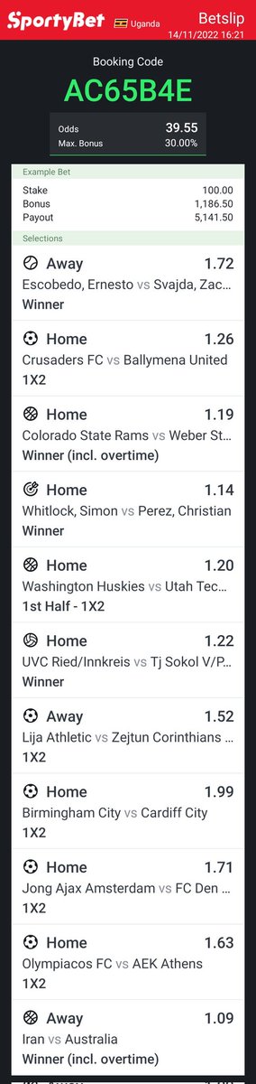 ChrisWatulo's tweet image. sportybet AC65B4E change to Uganda