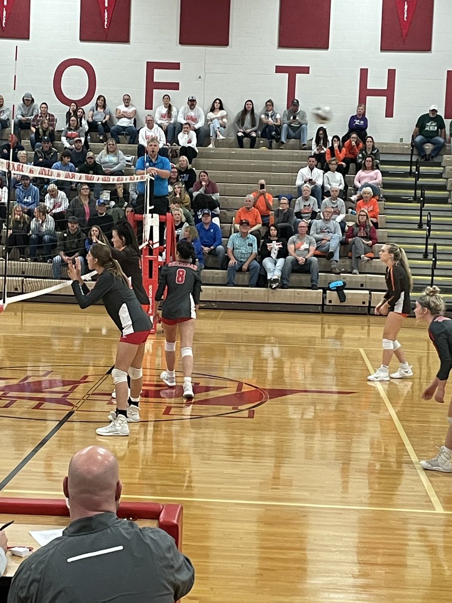 SHSvollball's tweet photo. Loved watching our seniors  compete in the District 12 All Star Match!  Great job @rilyn_reedy @_alexissophia and Alyssa Ward. https://t.co/URc7lqeR0e