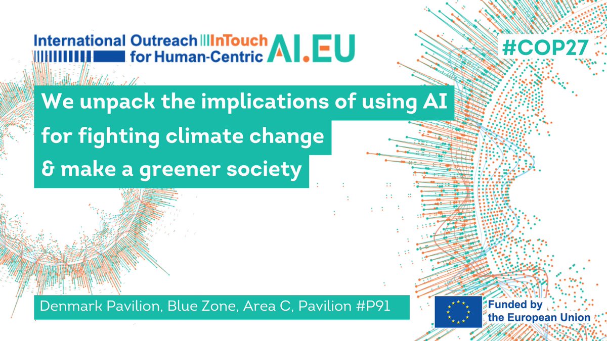 InTouchAIeu's tweet image. 🚨 Our workshop will start in 1 hour, local time! 💥
🌍 If you are in #SharmElSheikh, join us in person at the Denmark Pavilion, Blue Zone, Area C, Pavilion #P91. We welcome all of you &amp;amp; your contributions! #Cop27 
linkedin.com/events/euatcop… #AI @mediamocracy