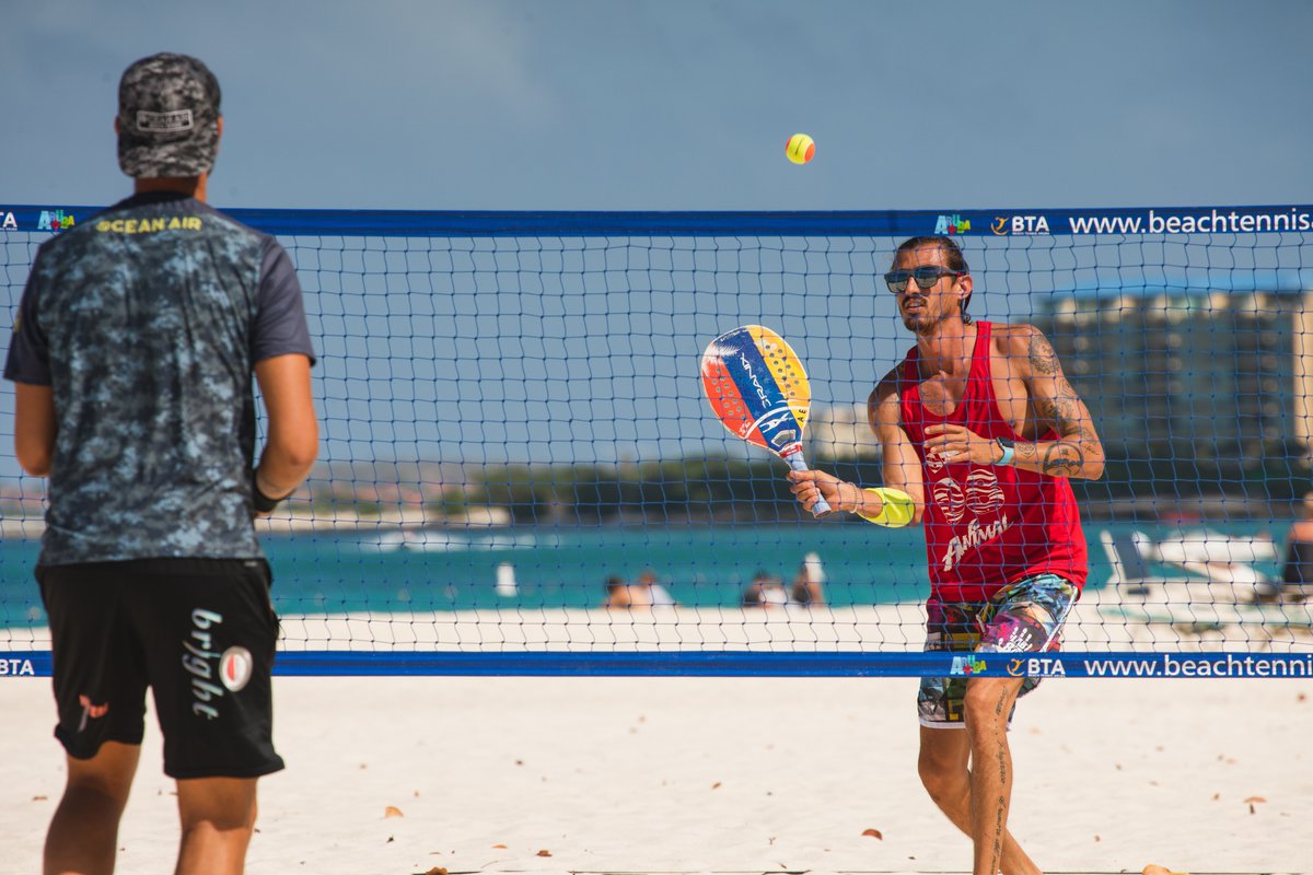One of the biggest sports events on the #onehappyisland has started. Of course we are talking about the Aruba Open Beach Tennis on Bushiri Beach. Come and join us if you are in Aruba...