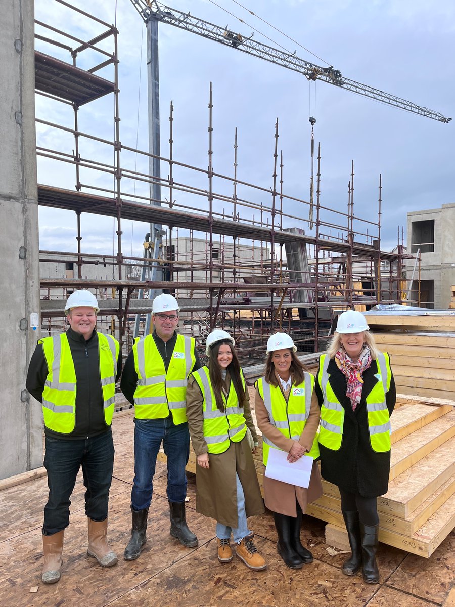 Delighted to provide a tour to Collette Stevenson MSP and East Kilbride HA board members of our 49 Unit Development for Social Rent @ Murray House East Kilbride.