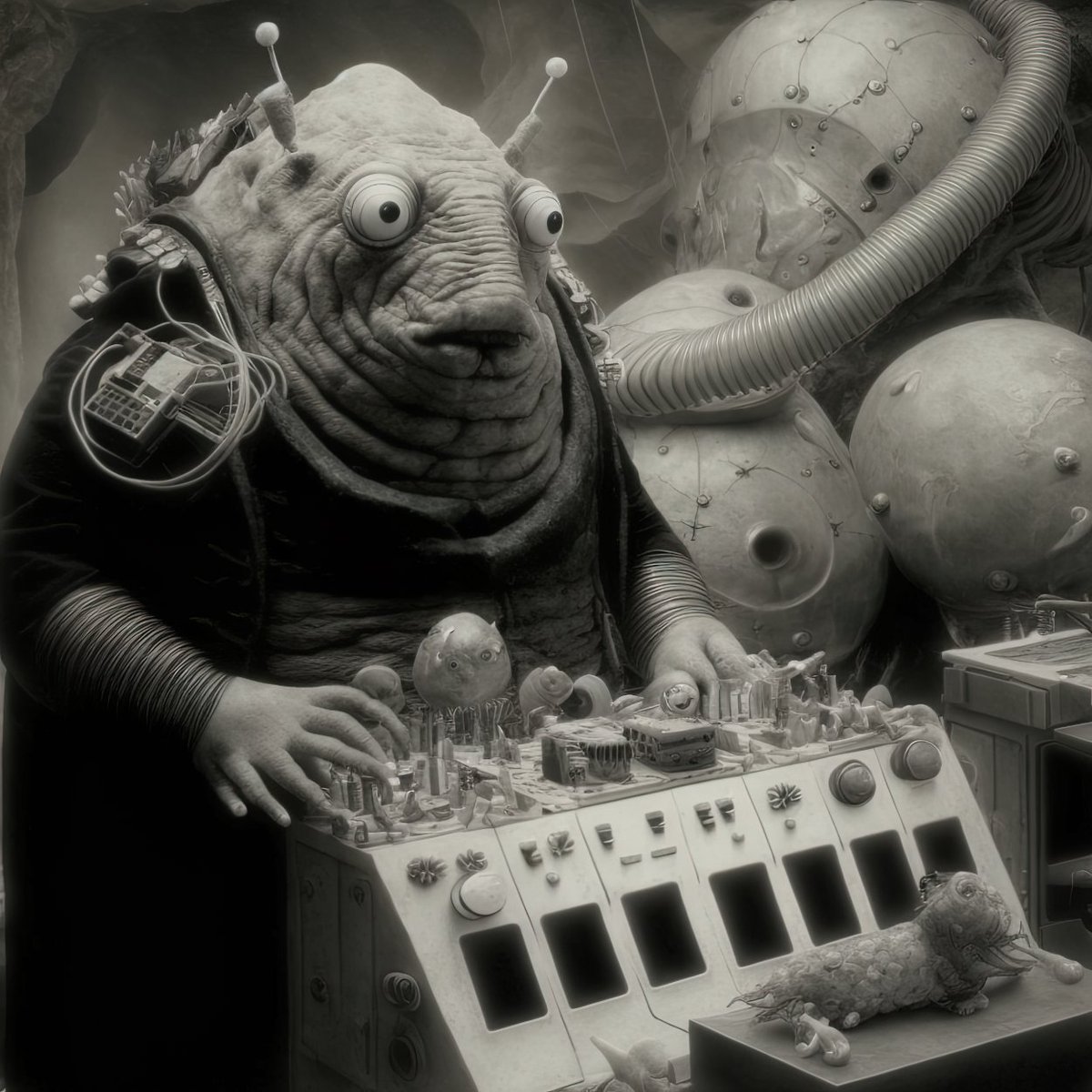 Dr. Jean-René Glops (Paris-Saclay) presenting his new time machine.

#midjourney #aiartists #midjourneyV4