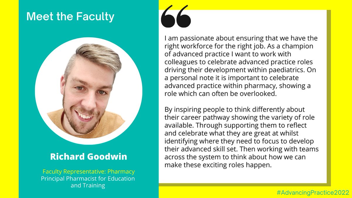 GOSH_AdvPrac's tweet image. Why does @richardjgoodwin like working with CYP?  &quot; I love how they always challenge me to be a better pharmacist. Whether it is learning new technology or the latest craze to help build rapport and chat to them.&quot; #AdvancingPractice2022