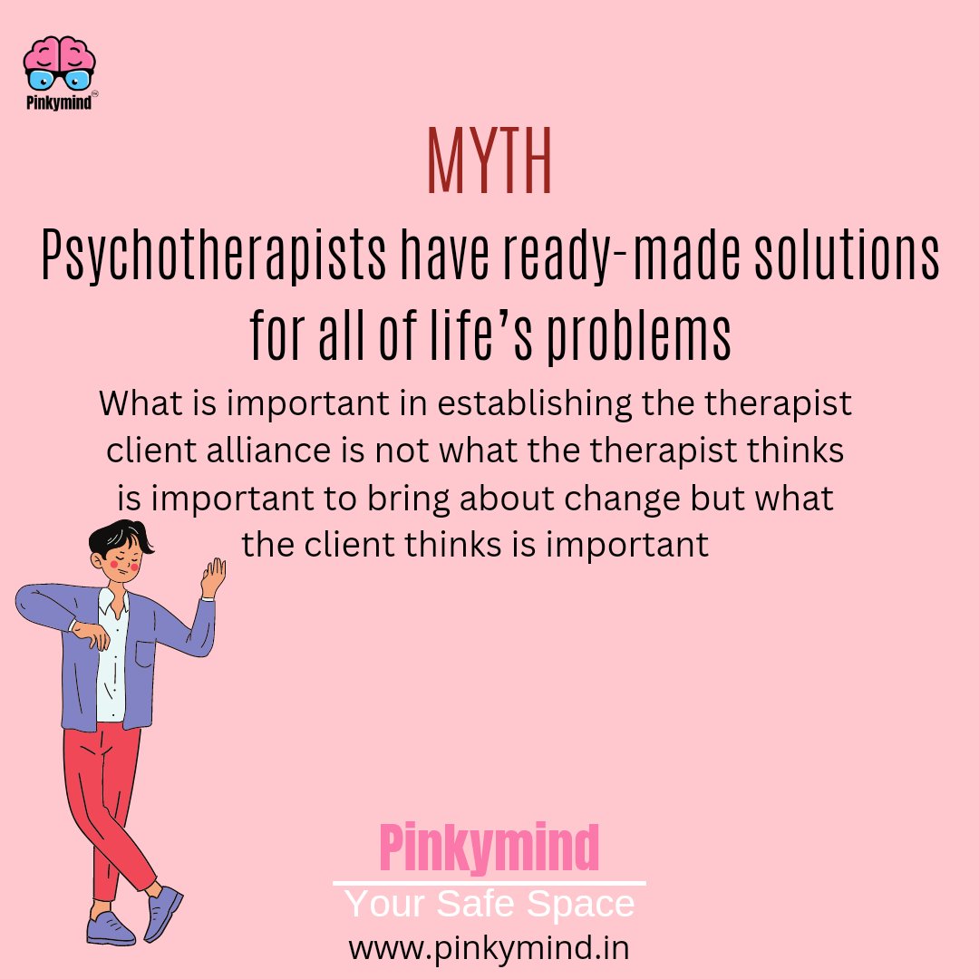 pinkymindapp's tweet photo. A good therapist tailors treatment sessions around the needs of clients instead of plugging clients into ready-made formulas🤩✨
#letstalk #mentalhealth #fightstigma   #mentalhealthmatters #socialanxiety https://t.co/OpjGIA7ifj