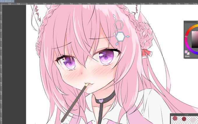 とりあえず早く大遅刻のポッキーの日のイラスト終わらせないと・・・ 