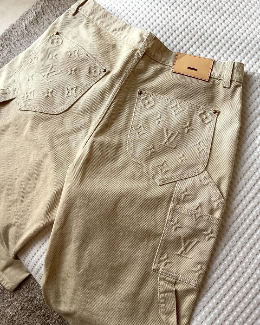 Louis Vuitton Monogram Workwear Denim Carpenter Pants