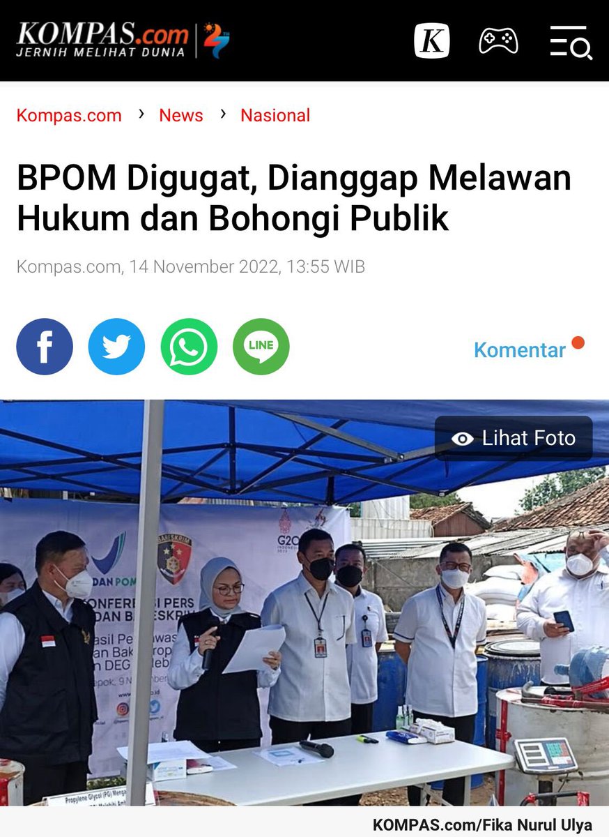 txtdrpemerintah's tweet photo. Akhirnya ada yg menggugat BPOM. Ayo kita dukung 👏 https://t.co/Q6kWVX7yU0