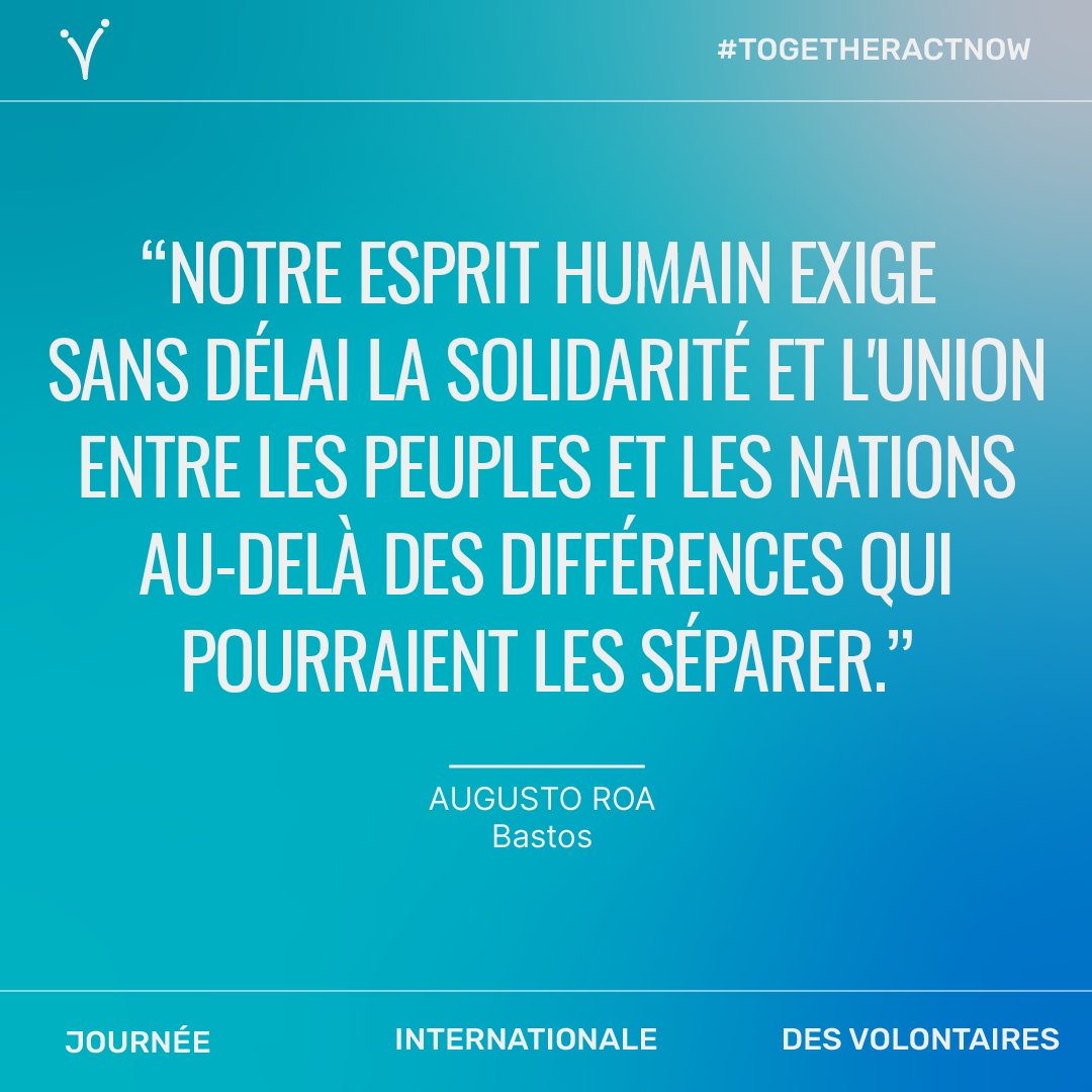 UNV_ROWCA's tweet photo. ✅Le volontariat contribue à créer un fort sentiment de solidarité dans les communautés.
✅Le volontariat et la solidarité partagent les mêmes valeurs fondamentales - se soutenir dans une position de confiance, d'humilité, de respect & d'égalité.
#TogetherActNow #JIV2022 https://t.co/zCrgn99bie