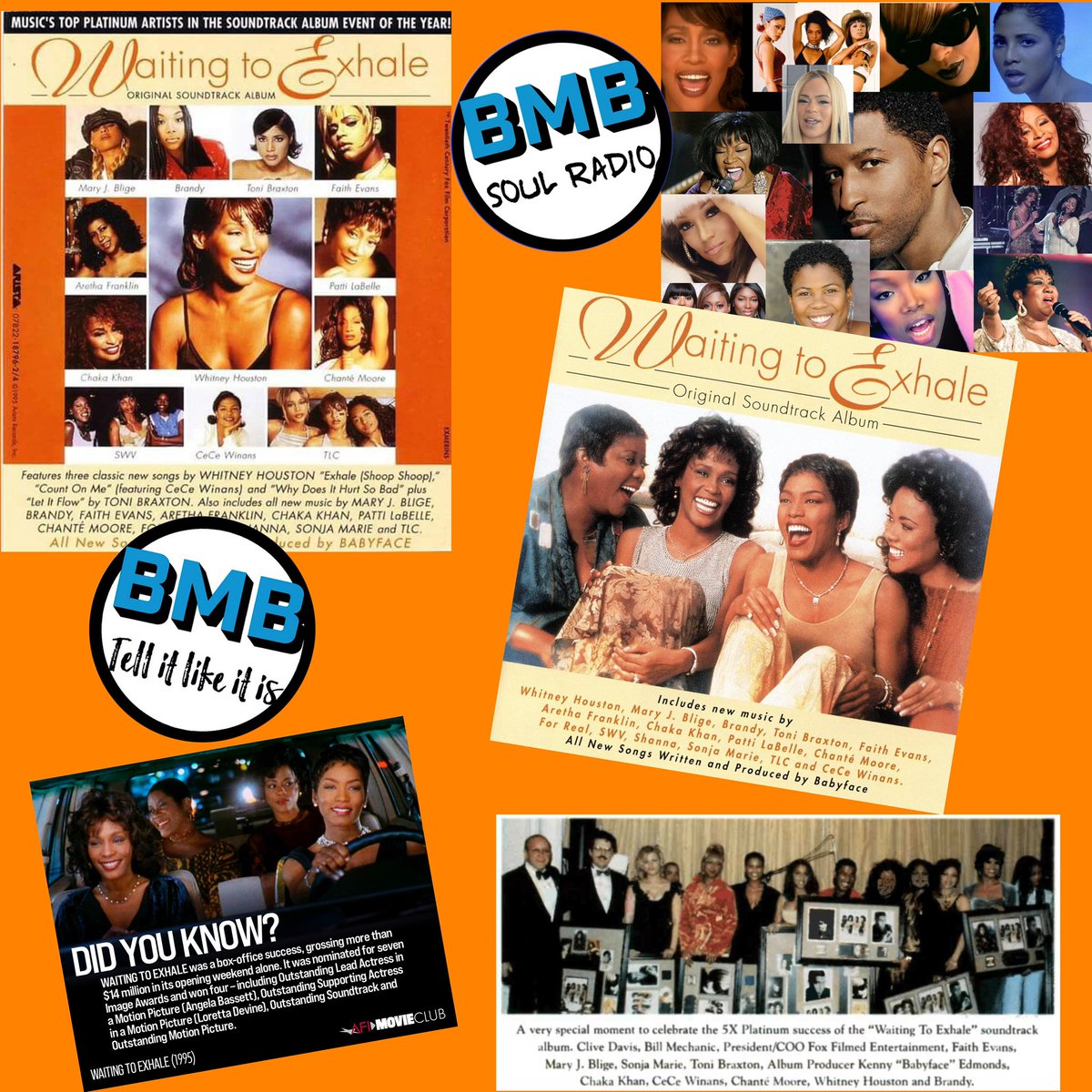 Bmbempower's tweet photo. 27 years ago today, the "Waiting to Exhale" soundtrack was released.
#waitingtoexhale #whitneyhouston #pattilabelle #arethafranklin #maryjblige #chakakhan #brandy #tlc #swv #tonibraxton #shoop #notgonecry #mylovesweetlove #funnyvalentine #hurtlikehell #soundtracks https://t.co/jbDsLAVaIV
