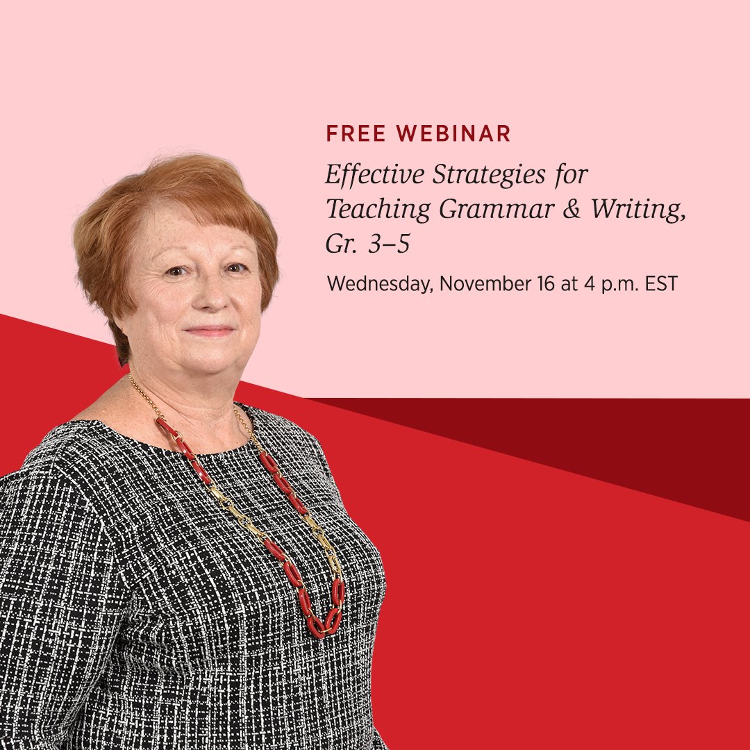 SadlierSchool's tweet photo. Discover three powerful and effective strategies to teach grammar and build strong writers in your classroom. Register for our free webinar whether you can attend live or want to receive the recording. https://t.co/2ZQ1XdD8jf
#GrammarWorkshop #ELAchat #Grammar #SadlierSchool https://t.co/Eeo9R429vp