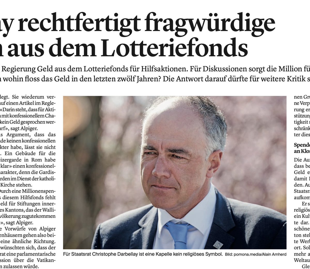 Klar! Eine Kapelle hat ja eh NIIIX mit Religion zu tun. Und die Millionenspende an den Vatikan auch nichtestens.

Wer mich/uns dabei unterstützen mag, etwas dagegen zu tun... und eventuell auch bereit ist, so als Statist im Hintergrund im Fernsehen aufzutauchen. Könntet ihr ...