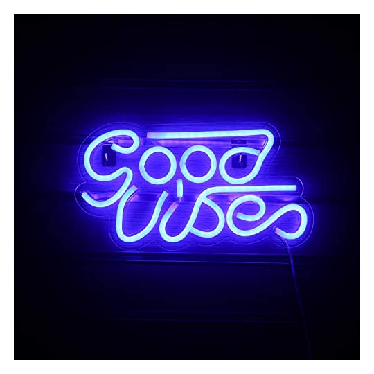 I just received a gift from JMPmix via Throne Gifts: Blue Goodvibes Neon Sign Led Neon Wall Signs USB Neon Sign Lights Decor for Bedroom Kidroom Bar Apartment Shop Christmas Valentine's Day Birthday Party Gift(12.6' X. Thank you! throne.me/u/8bitval #Wishlist #Throne