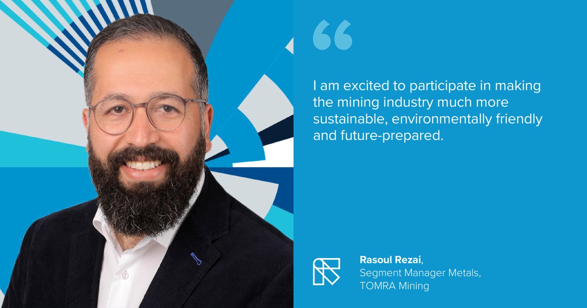 TOMRAMining's tweet photo. Welcome to Rasoul Rezai, who has joined the #TOMRAMining team as Global Segment Manager–Metals. He brings his passion for sorting to his role supporting our global sales team developing and implementing sales projects and strategies for #SensorBasedSorting in the metal market https://t.co/UtuMiPWMVk