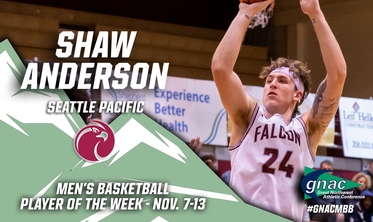 GNACsports's tweet photo. Congrats to Shaw Anderson of @SPUsports, the first #GNACMBB Player of the Week for the 2022-23 season!
https://t.co/0PVik0CD9i https://t.co/FlGZjT5suj