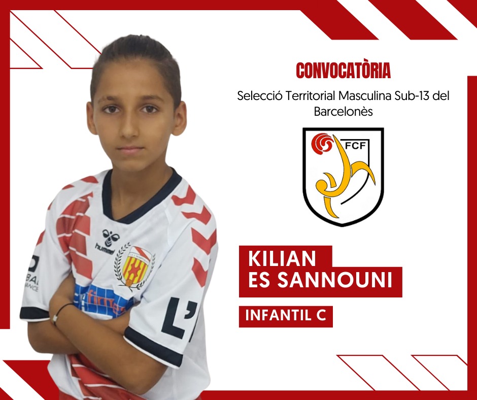 [CONVOCATÒRIA]

El jugador Kilian Es Sannouni (Infantil C) ha estat convocat de nou aquest dilluns per la <a href="/FCF_CAT/">Federació Catalana de Futbol</a> per a l'amistós de la Selecció del Barcelonès Sub-13 davant el <a href="/cevilaolimpica/">CE Vila Olimpica</a>.

#SomFutur⚪️❤️