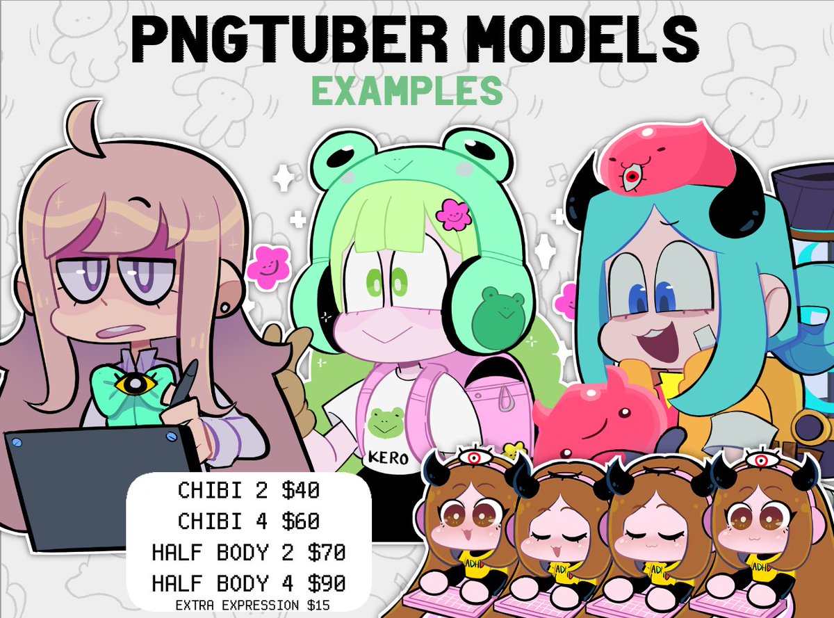 I do also have PNGTUBE MODELS animated and Twitch Emotes https://t.co/ViomIKOXzn 