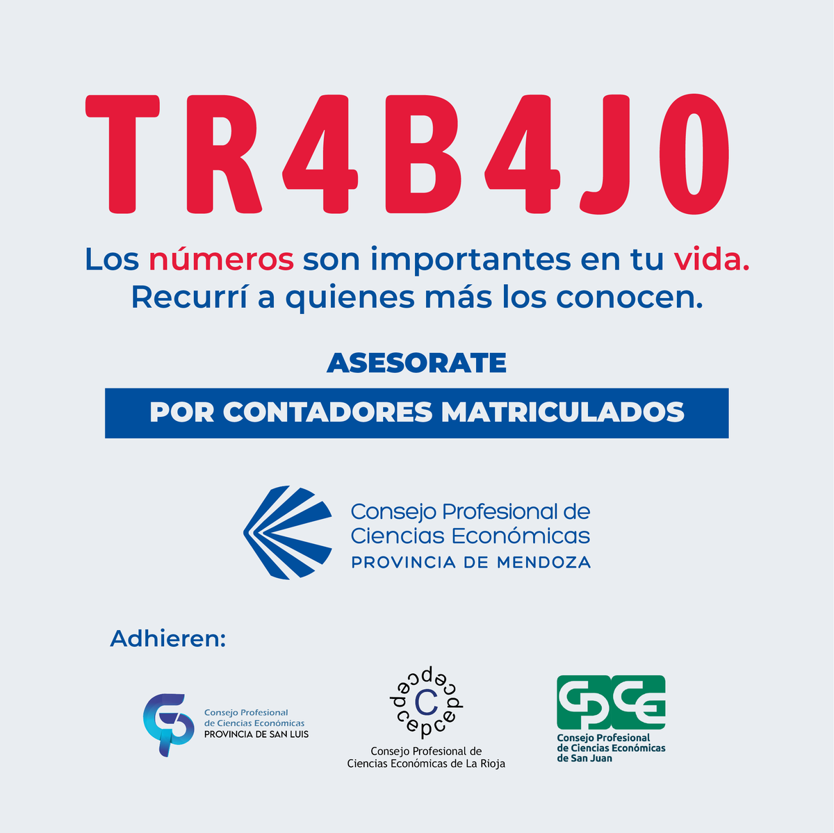 👉Tu esfuerzo tiene que ir acompañado de
una buena administración de ingresos.

Mejor elegí asesorarte por contadores o
economistas matriculados.

#CpceMendoza #Argentina #Contadores