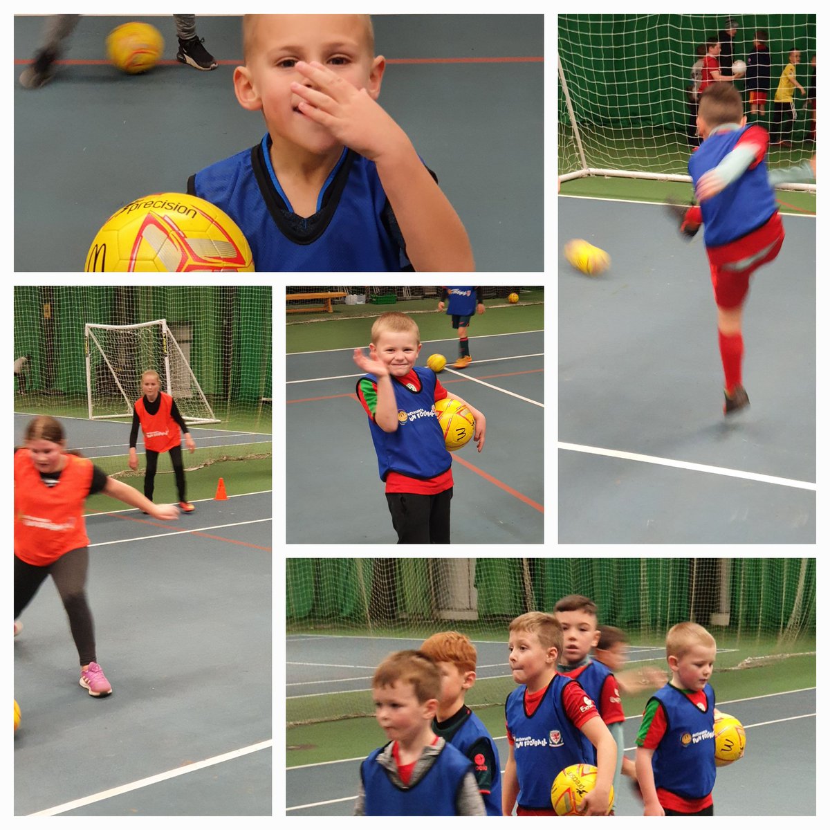 FitcTown's tweet photo. Session 2 of our @FitcTown @FunFootballUK session today inside the @BywnIachCymru tennis centre. Lots of smiles and goals. @FAWales https://t.co/NRAmH3Zslb