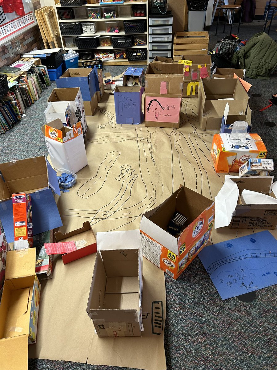 msmit_tce's tweet photo. We started building our TCE Town today.  It is a busy community 😊collaboration, imagination and learning. #TCEcardinals https://t.co/jGihGrXgjb