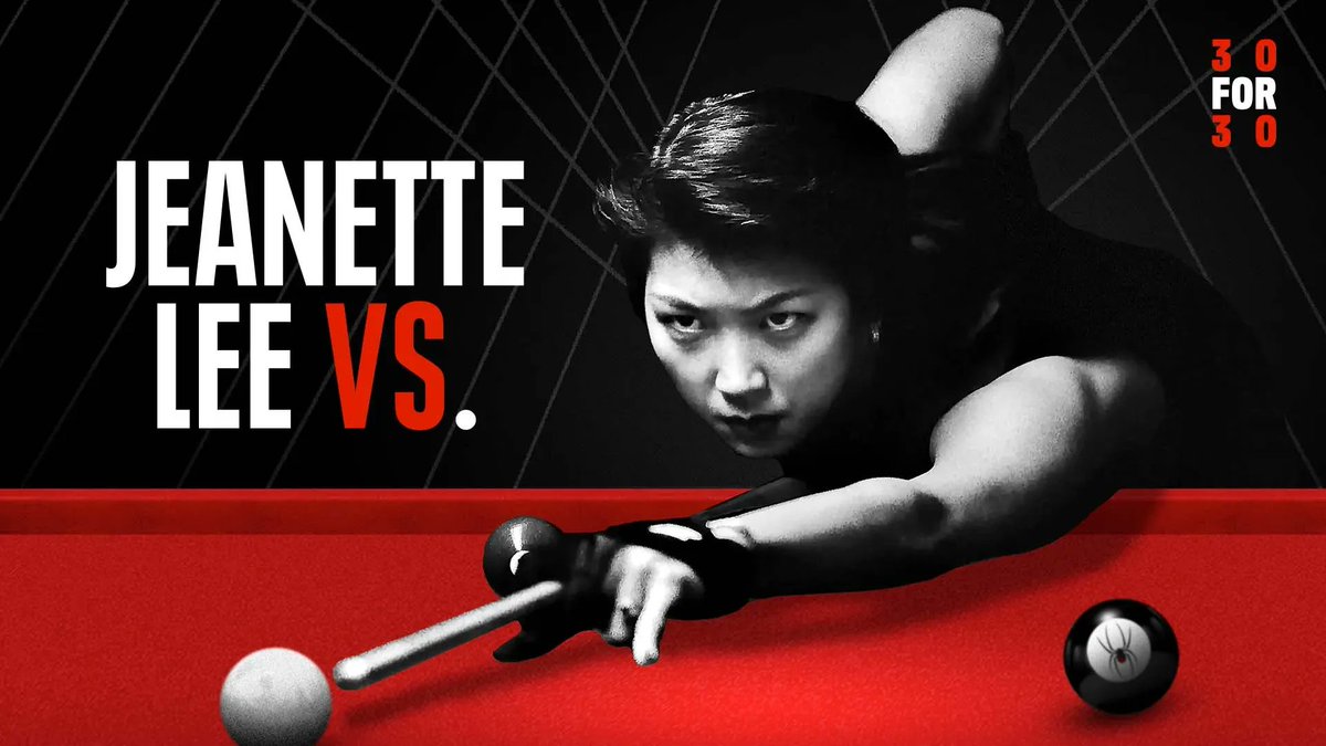 firelightmedia's tweet image. Mark your calendar: #DocLabAlum @ursulaliang&apos;s new documentary “Jeanette Lee Vs.,&quot; about “The Black Widow” of Billiards, will premiere on @espn December 13 at 8pm ET: bit.ly/3AcVbeJ #30for30