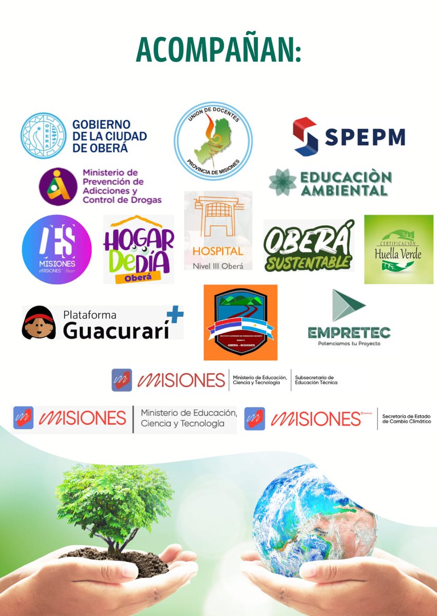 Se viene presentación proyecto capacitación introducción a la sensibilizacion y Educación Ambiental <a href="/LeandroAxelHR/">AxelHR</a> <a href="/Gustavo51617961/">Gustavo Linares Arizabalo</a> <a href="/GloriaBassoOk/">Gloria Basso</a> <a href="/udpm_info/">UDPM INFO</a> <a href="/fabianchilipank/">Fabian Chilipanka</a> <a href="/OlguitaGaleano/">Olguita Galeano</a> <a href="/PlatGuacurari/">Plataforma Guacurarí</a> <a href="/SPEPMEducacion/">SPEPM</a> <a href="/crisdavidsen/">Cristian Davidsen</a> <a href="/BarbaroLorena/">Analia Lorena Barbaro</a> <a href="/HuellaVerde/">Grupo Huella Verde</a>