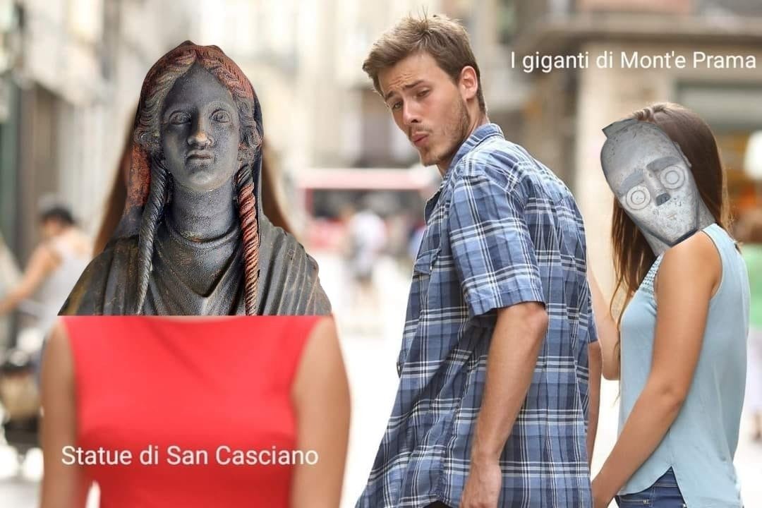 making fun of the media frenzy about the new discovery in Tuscany...