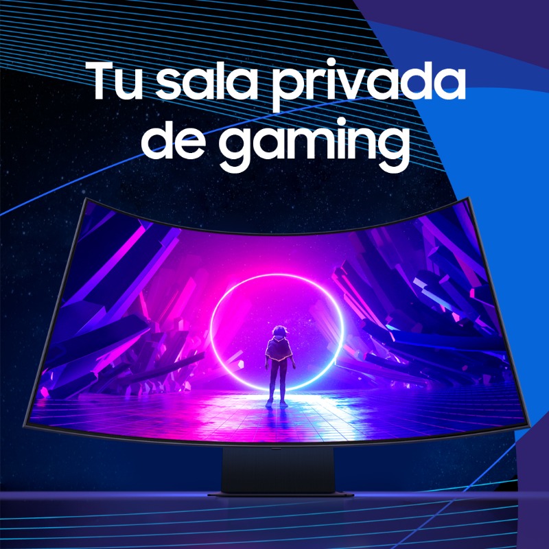 SamsungMexico's tweet photo. Ponte a girar hasta lograr una inmersión espectacular. Dirige un puesto de comando aprovechando las envolventes 55 pulgadas y el espectacular Cockpit Mode. #OdysseyArk #LaNuevaFronteraEnGaming
#SalaPrivadaDeGaming #CockpitMode #SoundDome