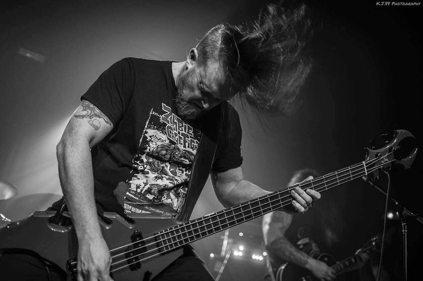 Jumped onstage for a songs with my old band, Proven, last month. Kevin snagged some rad pics. #bass #metal #bassguitar #metalbass