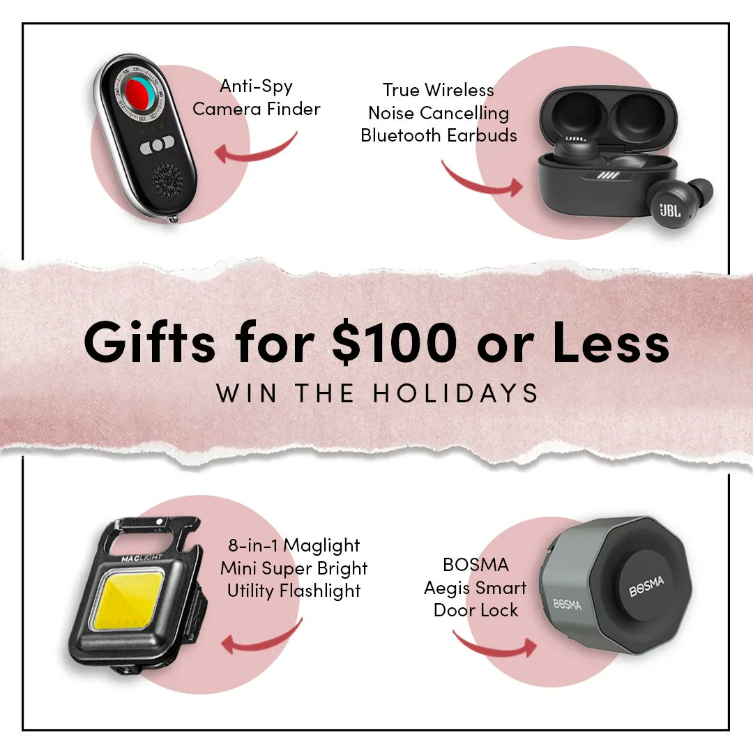 Shop smarter this hoilday season and peruse these great deals for less than $100 🤑 Check out a mini projector, a wine delivery subscription, and so, so much more ☃️  buff.ly/3zW3kEe