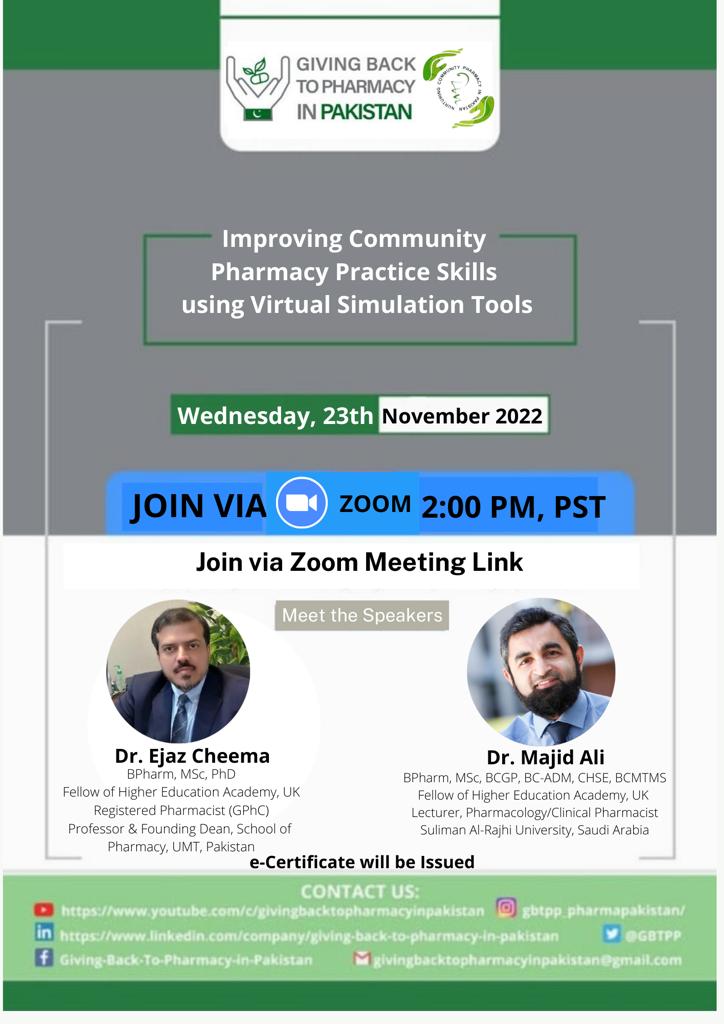 Giving Back to Pharmacy in Pakistan tweet media