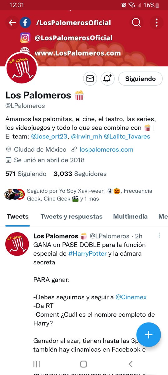 kevxitha's tweet photo. @LPalomeros @Cinemex Harry James Potter https://t.co/Ecuh8S4utK