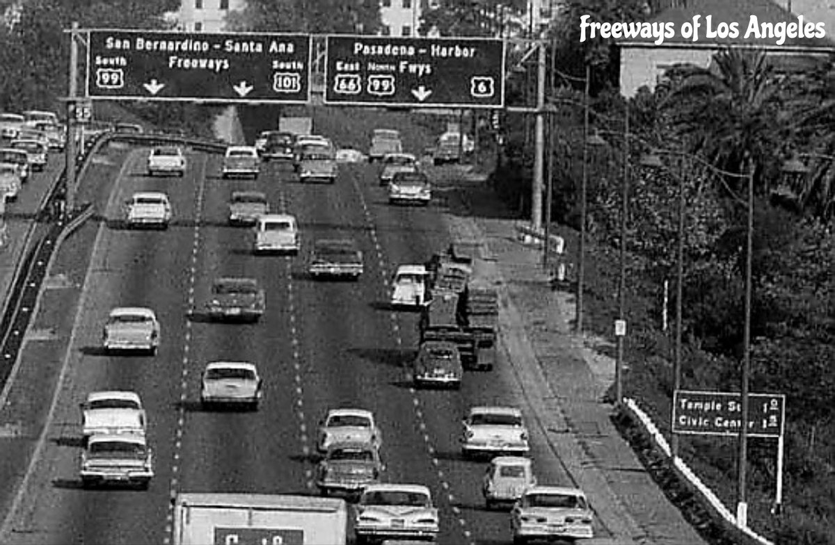 Freeways of Los Angeles on Twitter "1960Aug19 Hollywood Fwy (US