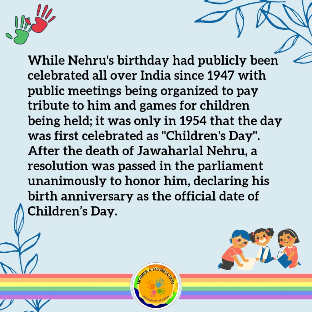 MobberaF's tweet photo. This Children’s day let us all unite and celebrate by educating them, by making sure our children i.e the future of this country leading them to being inclusive and broad minded in terms of acceptance in the society.
#mobbera #November14 #ChildrensDay2022 https://t.co/hUHfTuFD9f