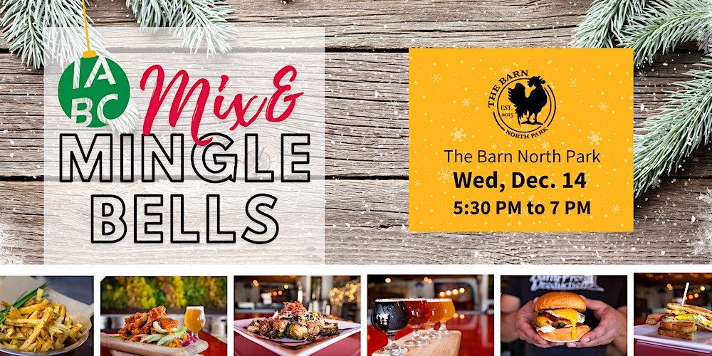 We're getting festive with our Mix &amp; Mingle Bells event! Break out your holiday gear and join us for drinks, apps and networking. Purchase tix now through 12/6 to save $10.
eventbrite.com/e/iabc-san-die…