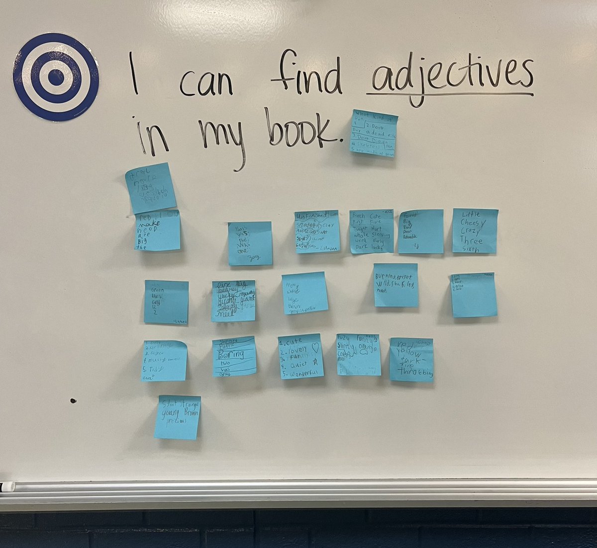 3rd graders are on a hunt to find adjectives as we review them this week! 🕵️‍♀️ #rpscrestwood #rps3rd #adjectivehunt