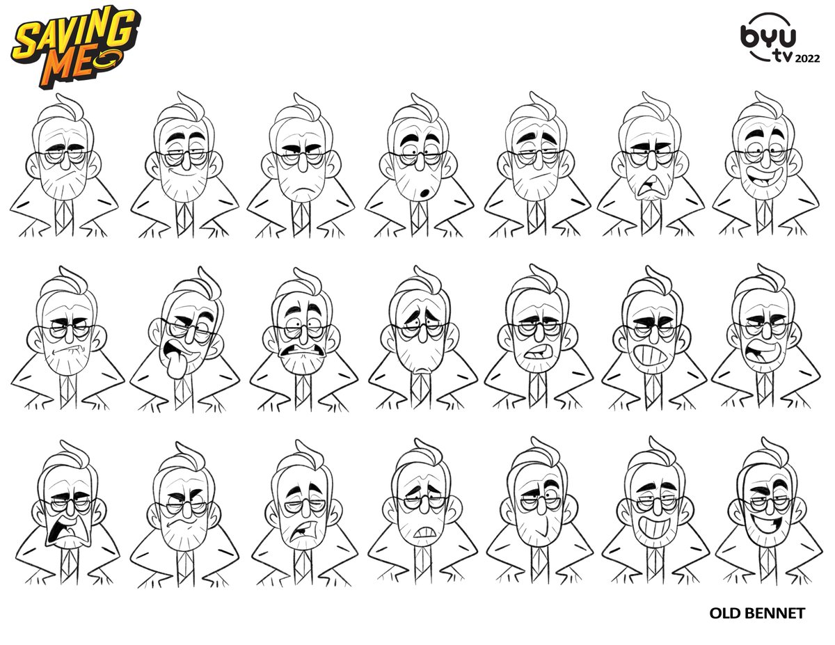 KierstenHaleArt's tweet photo. Figured I'd post up some more of my work from BYU TV's Saving Me (2022.) This time it's Old Man Bennet Bramble. #BYUTV #SavingMeBYU #SavingMe #SavingMeAnimated #KierstenHaleArt #characterdesign https://t.co/DMXxJOM2sU