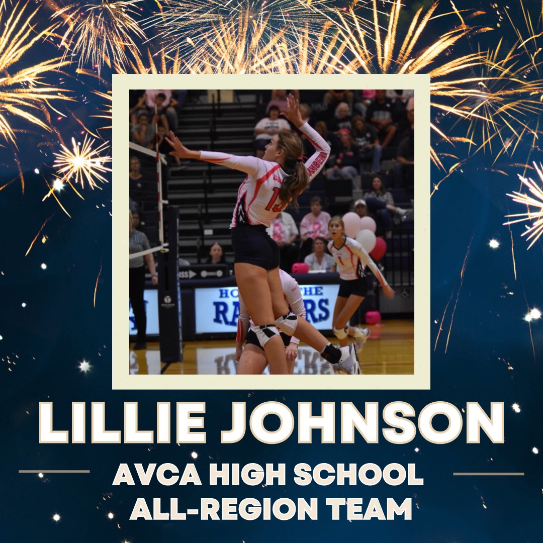 SV Ranger Volleyball (@svabcvolleyball) on Twitter photo A HUGE congratulations to Lillie Johnson for being named to the AVCA All-Region Team for Region 4! <a href="/lillie_johnsonn/">Lillie Johnson</a> #svvb2022 A HUGE congratulations to Lillie Johnson for being named to the AVCA All-Region Team for Region 4! <a href="/lillie_johnsonn/">Lillie Johnson</a> #svvb2022
