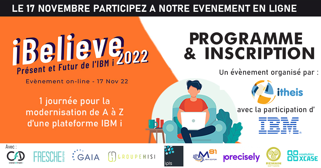 itheis_IBMi's tweet image. iBelieve 2022 le 17/11 : déjà plus de 300 inscrits....vous avez composé votre programme ?
Appréhendez une transformation complète avec le « Défi Modernisation » applicative et des sujets prioritaires pour la pérennité de votre #IBMi 
Pour vous inscrire : bit.ly/3gkPZhQ