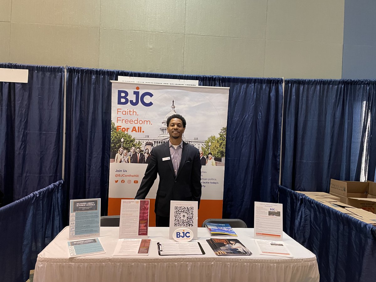 BJContheHill's tweet photo. Attending the @VaBaptists Annual Meeting? Stop by the BJC booth to connect with @CEWatsonJr! #BGAV https://t.co/wGfdstr46q