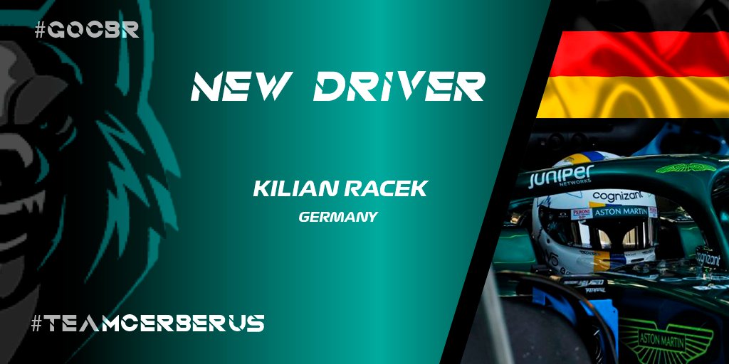 🔥NEW SIGNING🔥

- @RacekKilian joins CBR!! 
- The german is very talented driver that has shown his pace in great leagues like PSGL F5. We are so Happy to work with him!!

🇩🇪 WILKOMMEN KILIAN 🇩🇪

#GoCBR #TeamCerberus