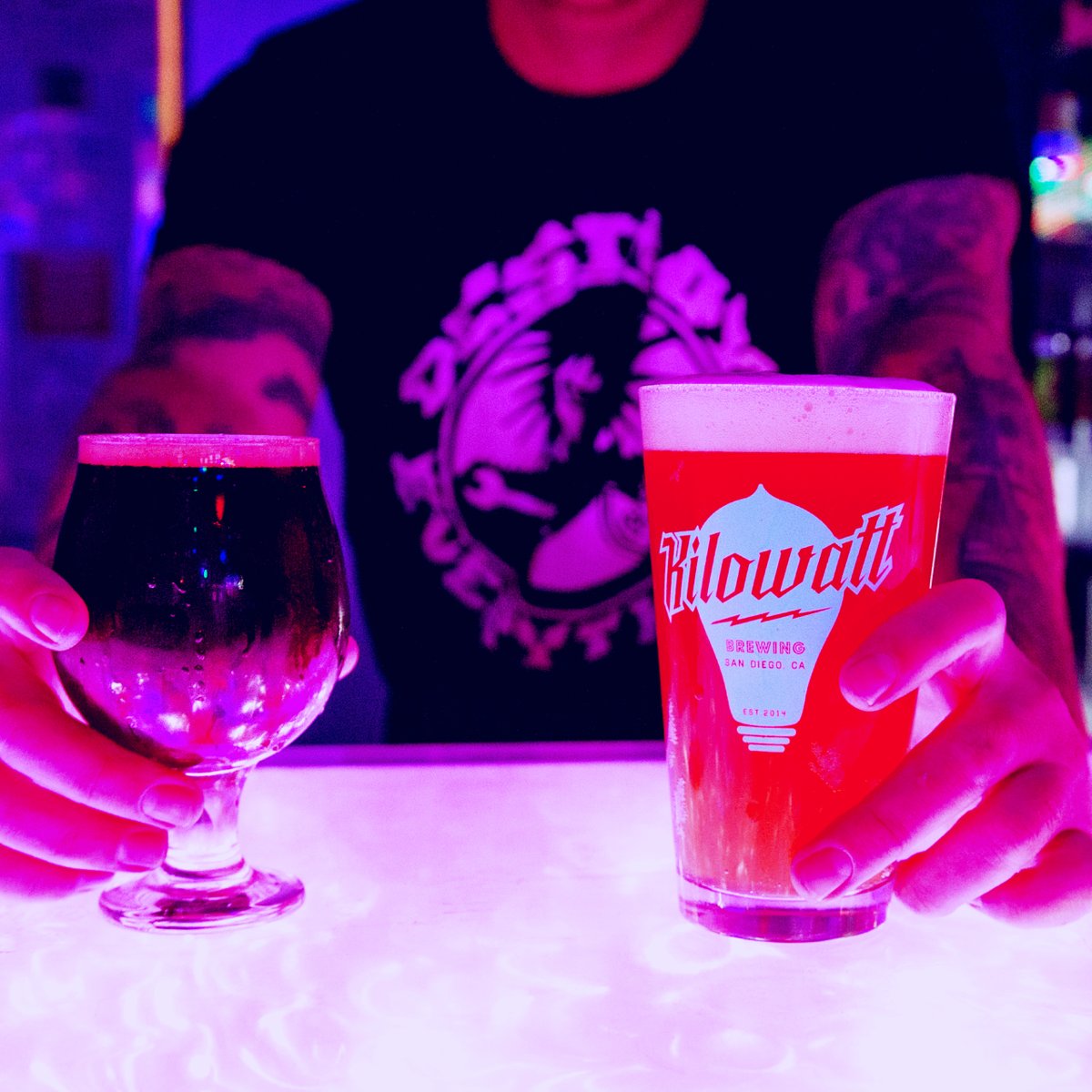 kilowattbeer's tweet image. Couldn&apos;t make it out for #SDBEERWEEK? The following specials are still on tap for a limited time:

•Barrel-Aged Brett Red Sour with Blackberries Guanabana
•Strawberry Chocolate Macadamia Stout
•Hazegoose P.O.G. Hazy IPA (OB &amp;amp; Kearny Mesa only)