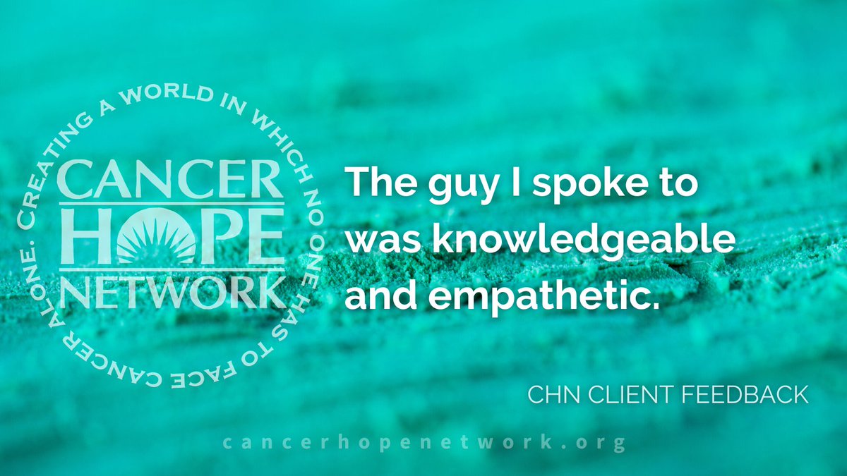 CancerHopeNet's tweet photo. Find someone who's been there. https://t.co/A5FW6Y6dZU #CancerHopeNetwork #oncology #CancerCare #CancerCaregiver #CancerSupport https://t.co/fPD65xtgqp
