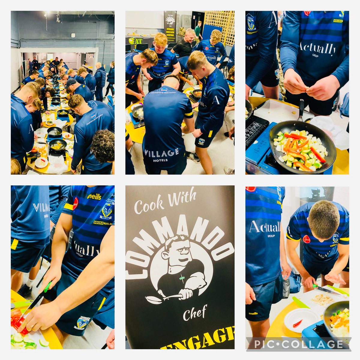 Great session for our @WarringtonRLFC academy squad this evening with @CommandoChef @CdrFCampbell down at our padgate base. An invaluable experience for the lads moving forward. #food #Health #attentiontodetail