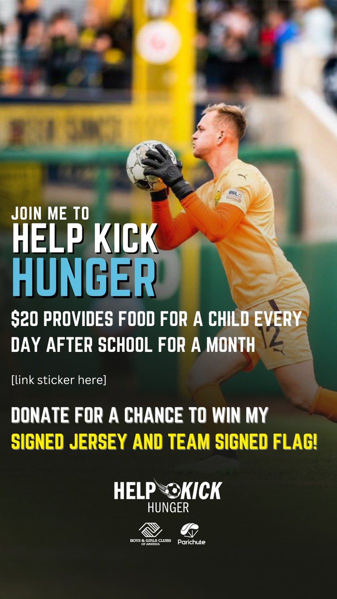 FordD_Parker's tweet image. Join me to #HelpKickHunger with @bgca_clubs and @parichuteapp this giving season! Donate today for a chance to win my jersey and team signed flag—$20 provides food for a kid every day after school for a month: app.parichute.com/sub-project/35