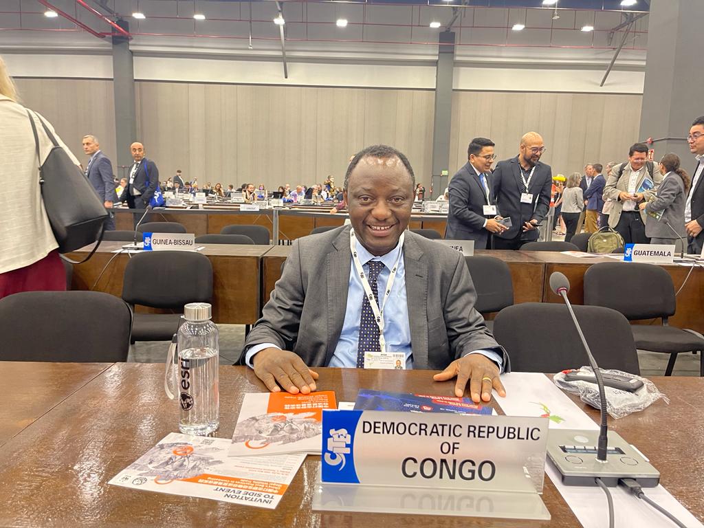 IccnRdc's tweet image. Première prise de parole à la COP19  de la CITES ce lundi 14/11/22, par le coordonateur, M. Augustin NGUMBI, au nom de l&apos;ICCN. Cette Conférence des Parties se tient à Panama City, du 14 au 25 novembre 2022, devant 5000 délégués venus du monde entier.