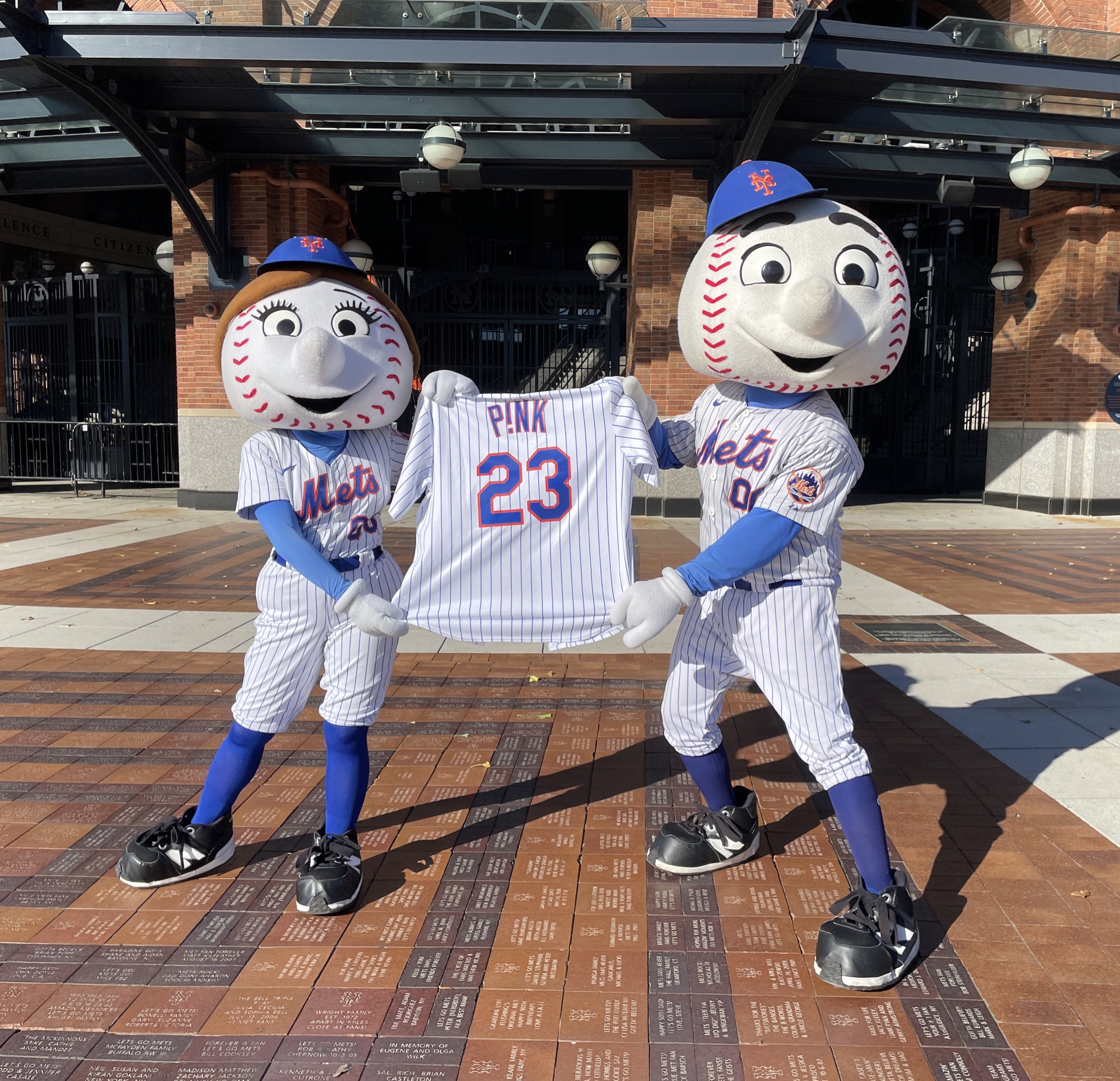 Mrs. Met on X: We're ready for ya, @Pink! 🥳🎶  / X