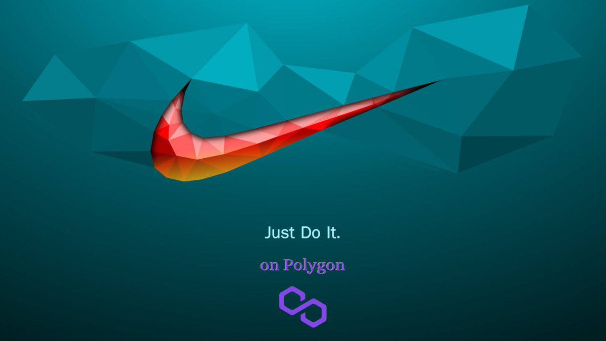 0xNarb's tweet image. Just do it on Polygon.

@0xPolygon 🤝 @Nike