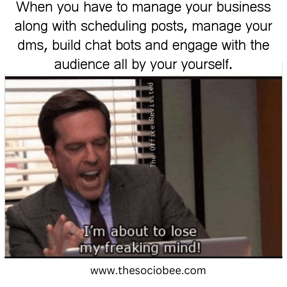 TheSocioBee's tweet image. We all know someone who is going through this; tag them below and let us help them for free!

#thesociobee #freesaas #startup #opportunity #socialmediamarketing #freetouse #smallbusiness #mediumbusiness #sociobee #software