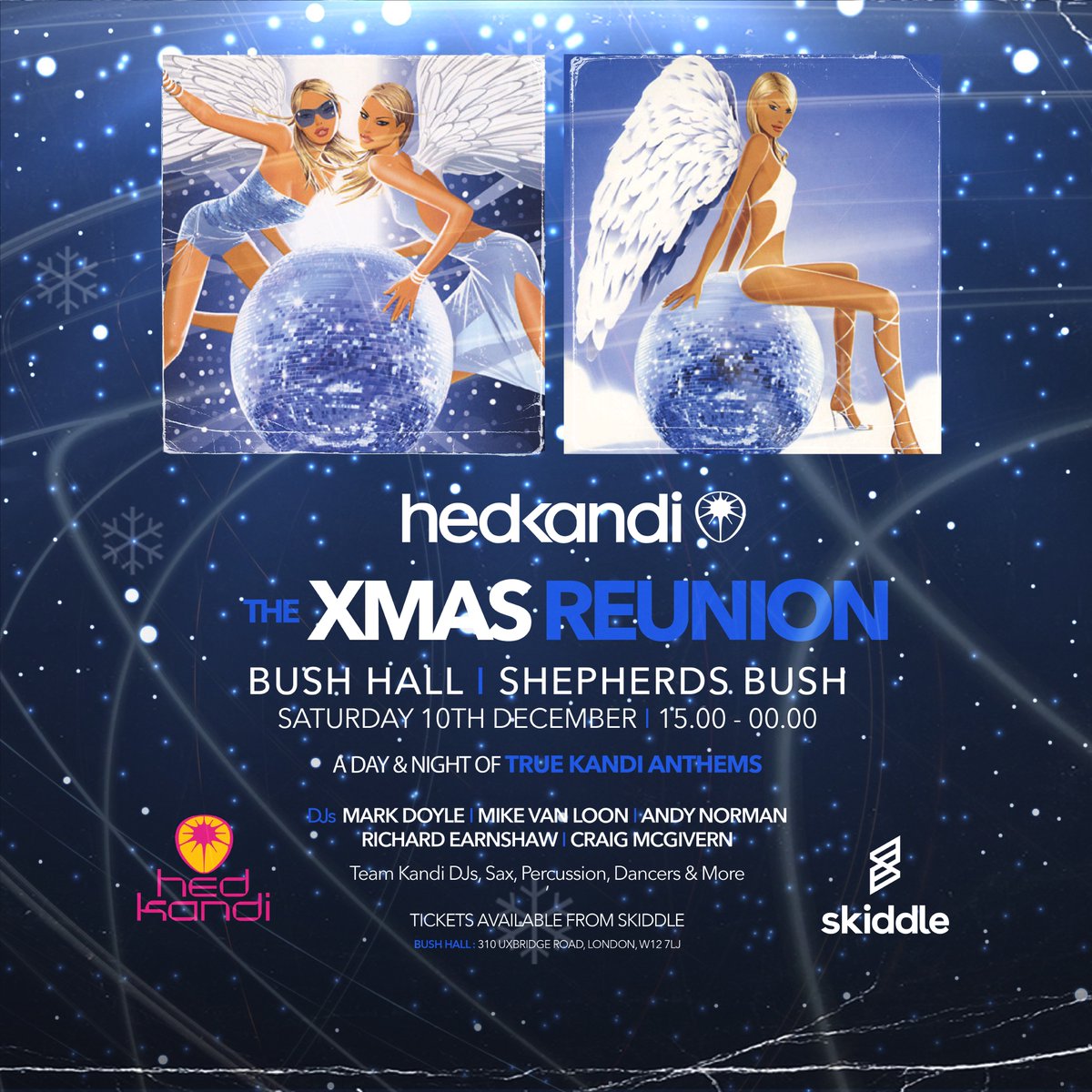 Are you ready for a very Kandi Xmas in West London. A day &amp; night of true Kandi anthems on Saturday Dec 10th. Earlybirds have sold out and there are 60 second release tickets left. Don't miss out grab yours now on @skiddleuk