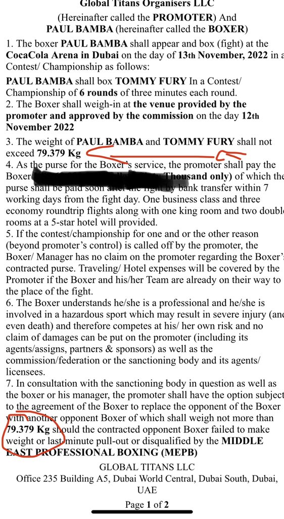 GLOBAL TITANS ‼️
👀 @PaulLABamba has released his  contract for public viewing and well👀
#MayweatherDeji